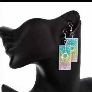 The Sun Tarot Drop Fashion Fun Earrings